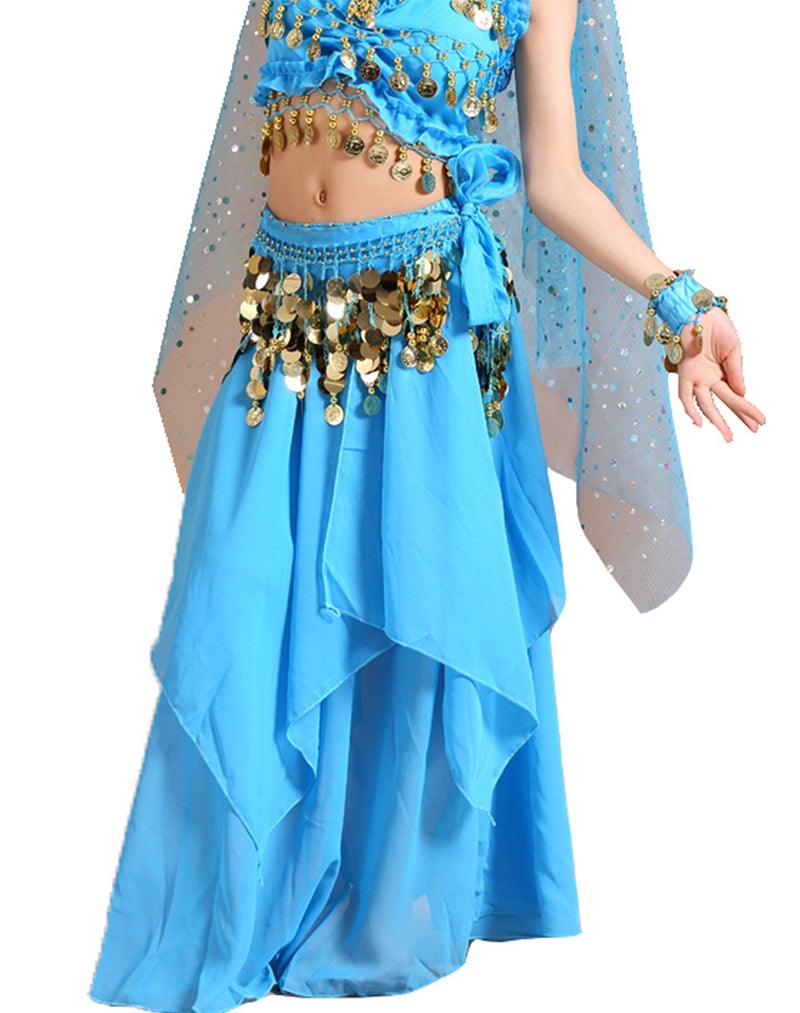 Astage Girls Princess Costume Halloween Dance Sets Sky Blue Unders 6 Years - Image 3